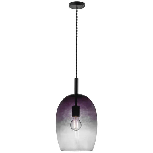 Uma 23 Pendant Smoke Glass/Metal IP20 E27