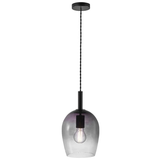 Uma 18 Pendant Smoke Glass/Metal IP20 E27