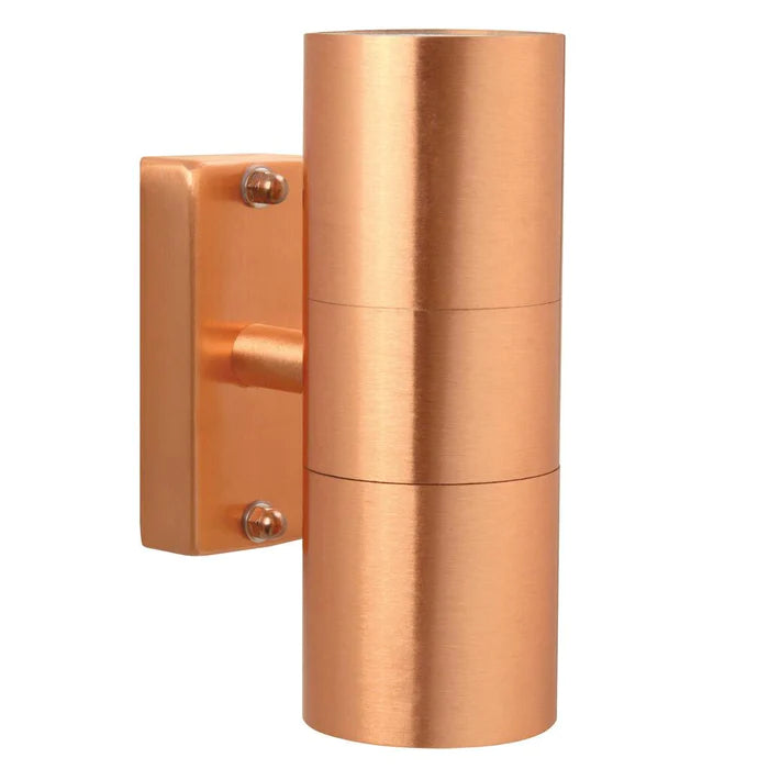 Tin Wall Up/Down Copper Cop./Glass IP54 2XGU10