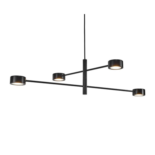 Clyde Pendant Black Metal/PC 4x5W 3-Step 350Lm 2.7K Tilt 320°