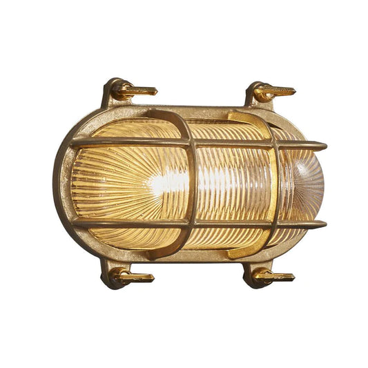 Helford Wall Brass Brass/Glass IP64 E27