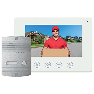 Wi-Fi Video Doorbell with Colour Monitor and Smart Device Access - 50MM-WD02