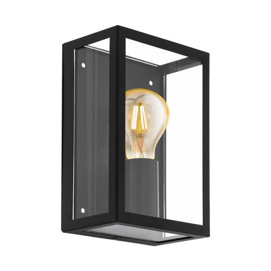 Eglo Wall Light Black IP44 1x 15W 240V