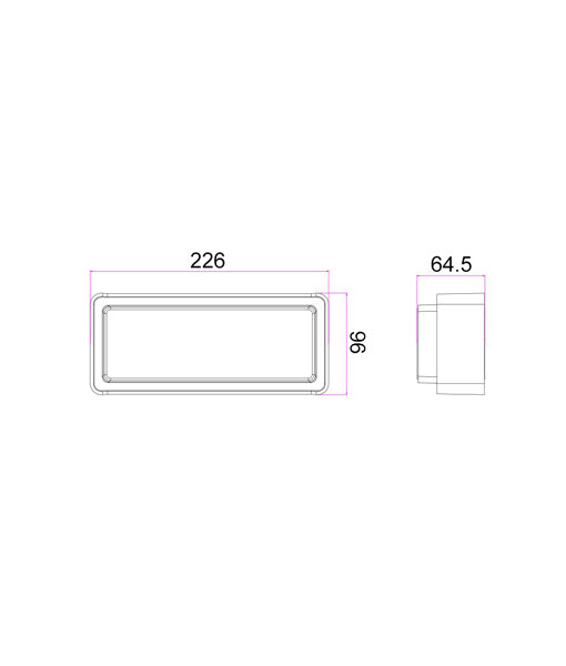 CLA Exterior LED Wall Light White  IP65 13W 240V 3000K