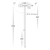 Havit LED Bollard Stainless Steel IP65 Tri colour