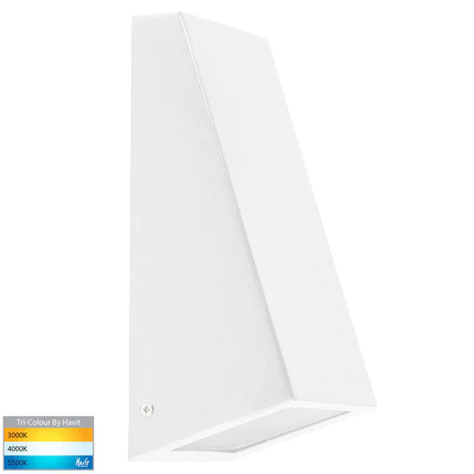 Havit Small Wall Wedge Indoor/Outdoor Step Light White  5W 240V IP44