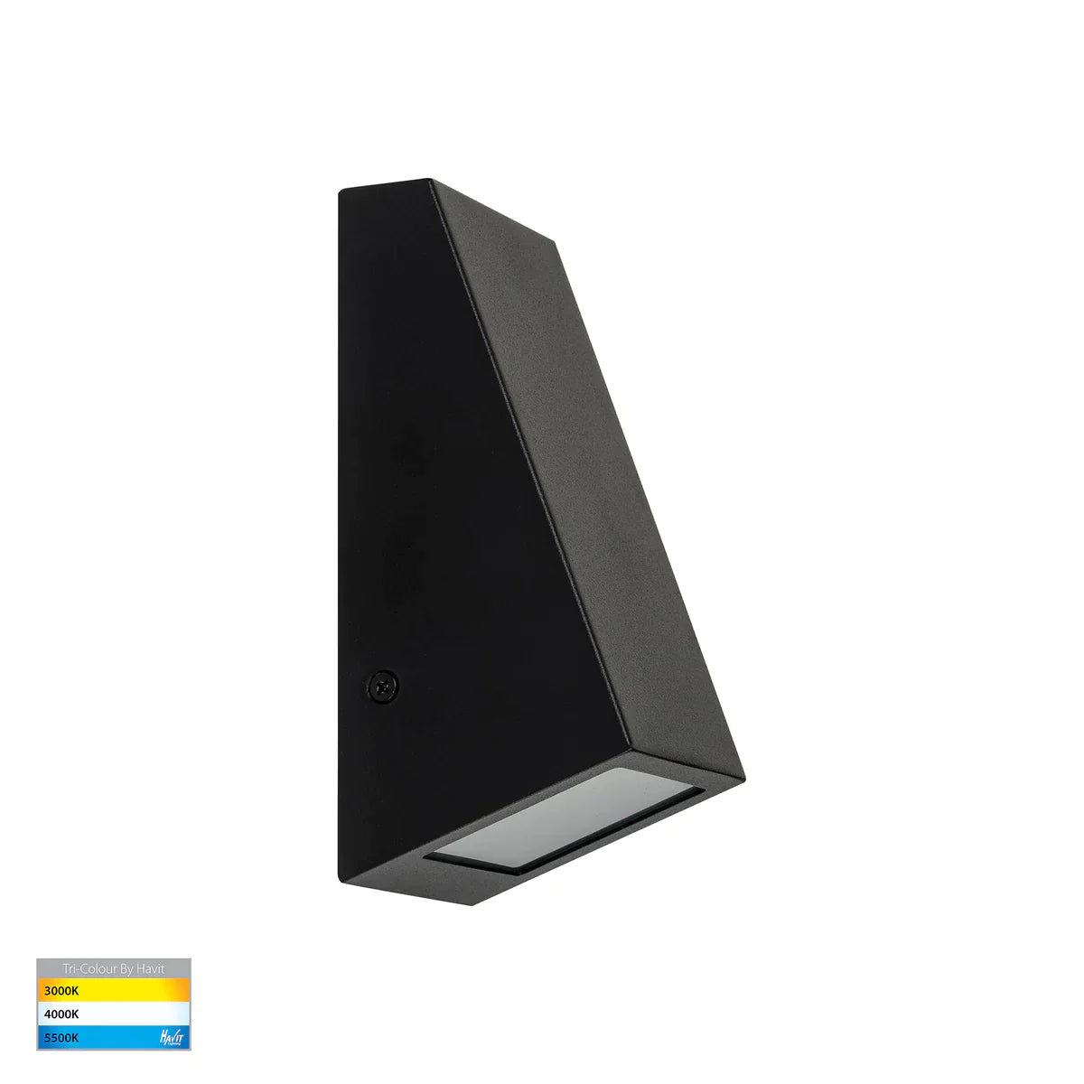 Havit Small Wall Wedge Indoor/Outdoor Step Light  Black  5W 240V IP44
