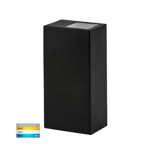 Havit Outdoor Up/Down Wall Light  Black  IP54 2x5W GU10 240V