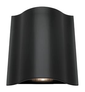 Mercator Arch LED Up and Down Wall Light Black