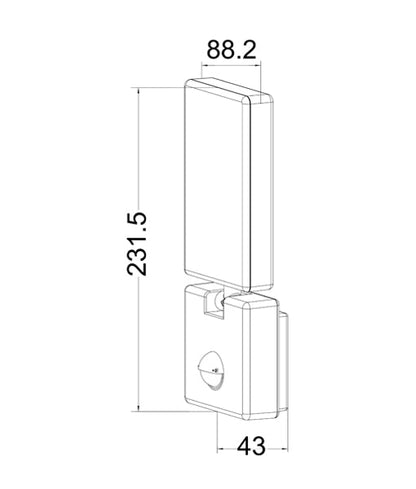 CLA Outdoor Security Light  White 15W 240V IP65 4000k